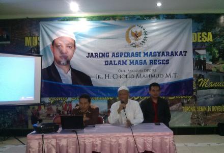 JARING ASPIRASI ANGGOTA DPD RI IR.H. CHOLID MAHMUD, M.T